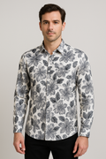 Antler Monochrome Floral Print - White Floral