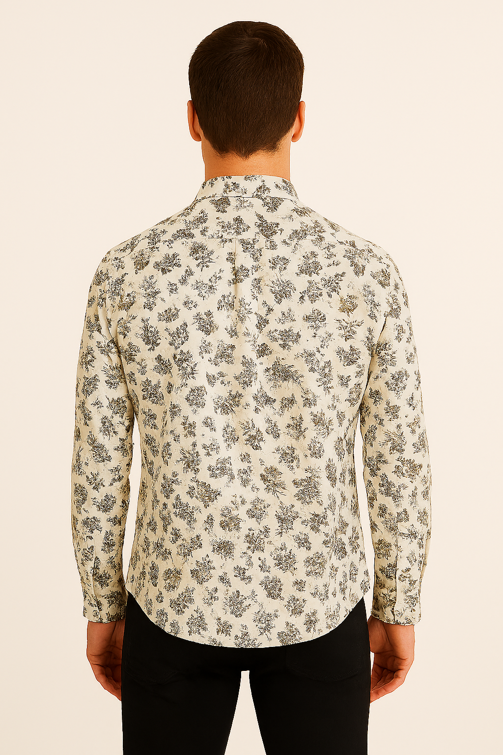 Antler Monochrome Floral Print - Black and Brown