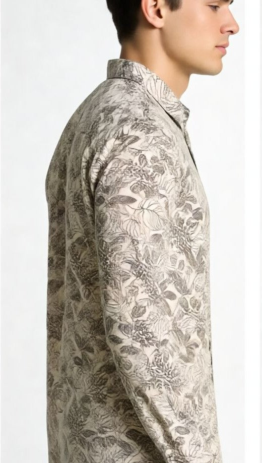 Antler Monochrome Floral Print - Cream