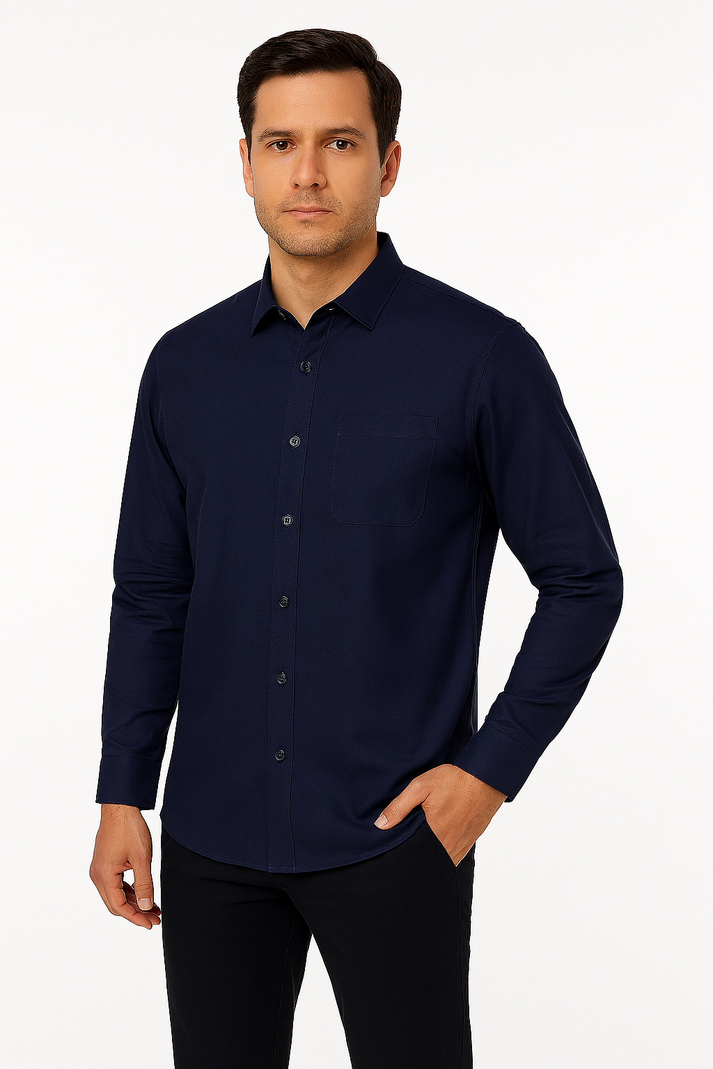 Antler Premium Full Sleeve Shirt - Dark Blue