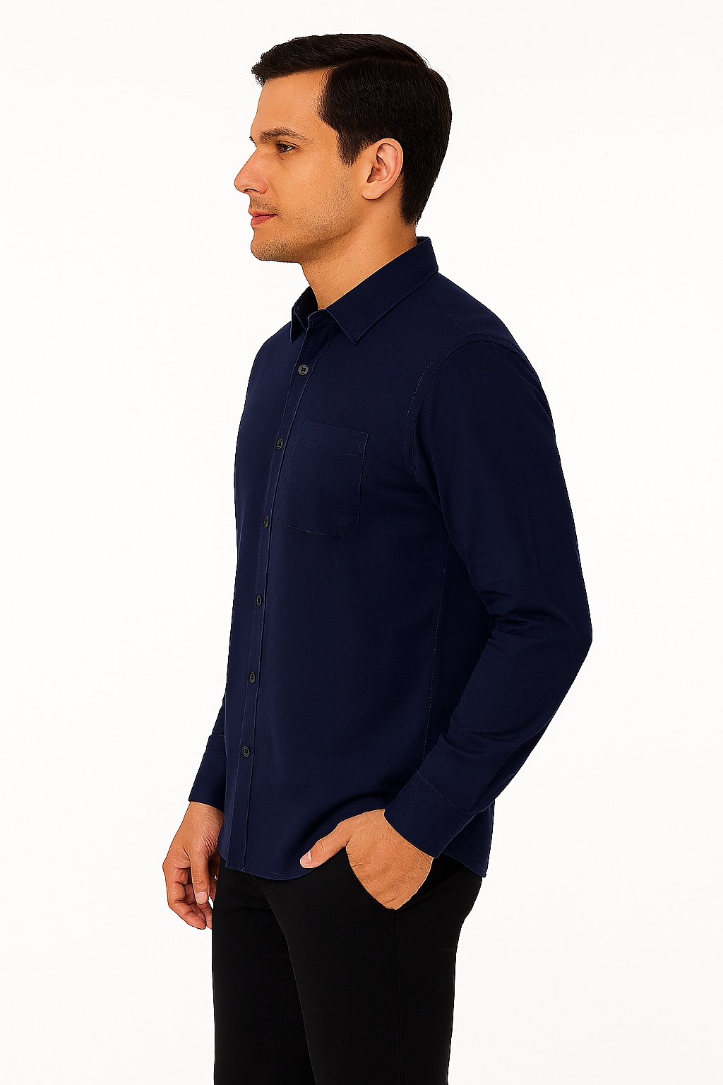 Antler Premium Full Sleeve Shirt - Dark Blue