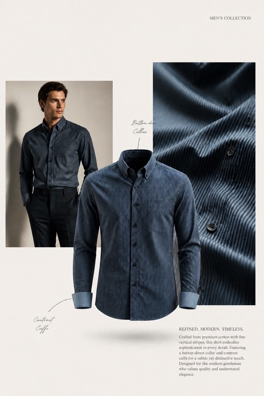 Antler Midnight Stripe Button-Down Shirt