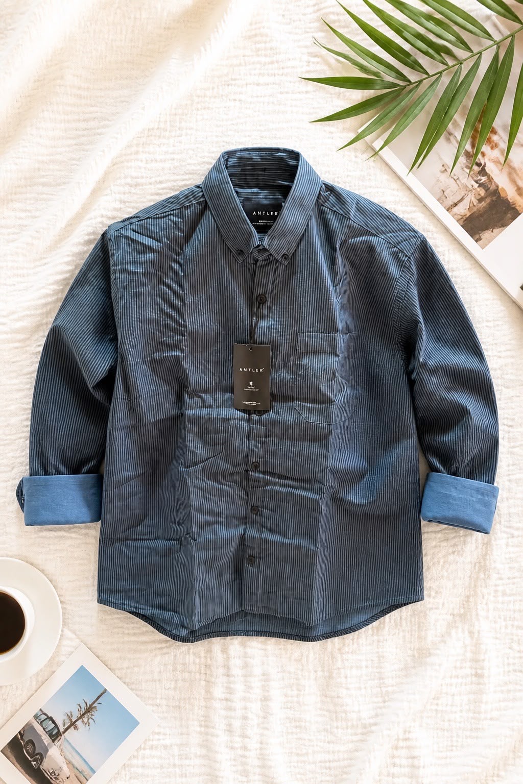 Antler Midnight Stripe Button-Down Shirt