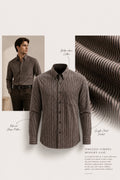 Antler Mocha Stripe Button-Down Shirt