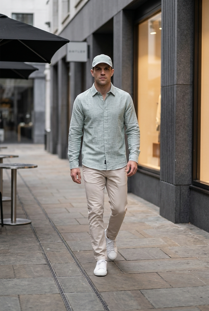 Antler Sage Trail Cotton Full Sleeve Shirt