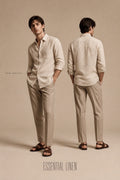 Antler Sandstone Linen Shirt