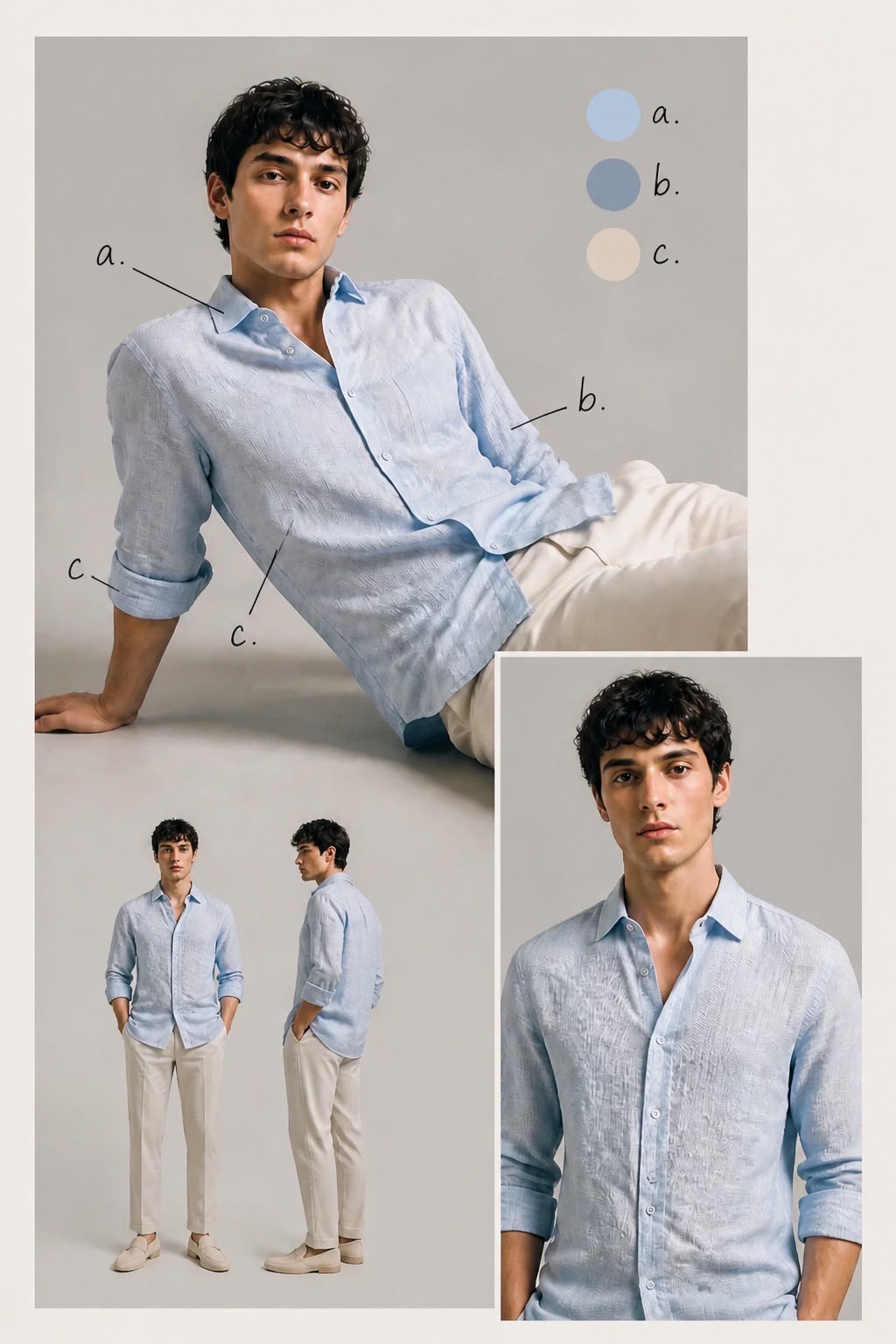 Antler Sky Linen Blend Shirt