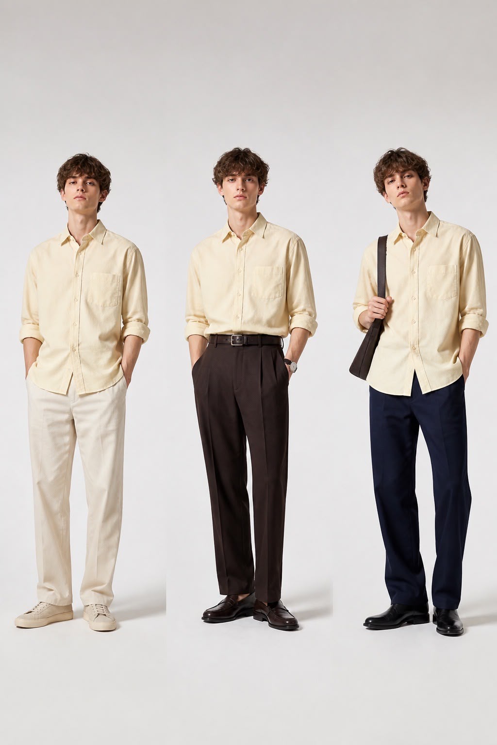 Antler Soft Cream Oxford Shirt