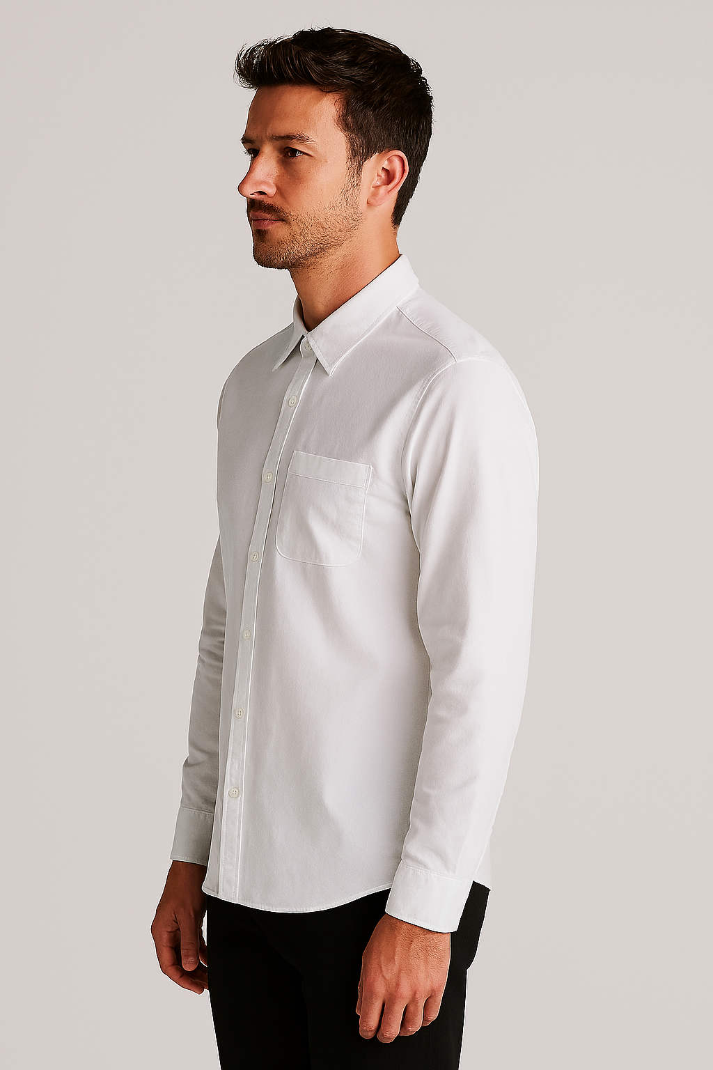 Antler white full-sleeve shirt