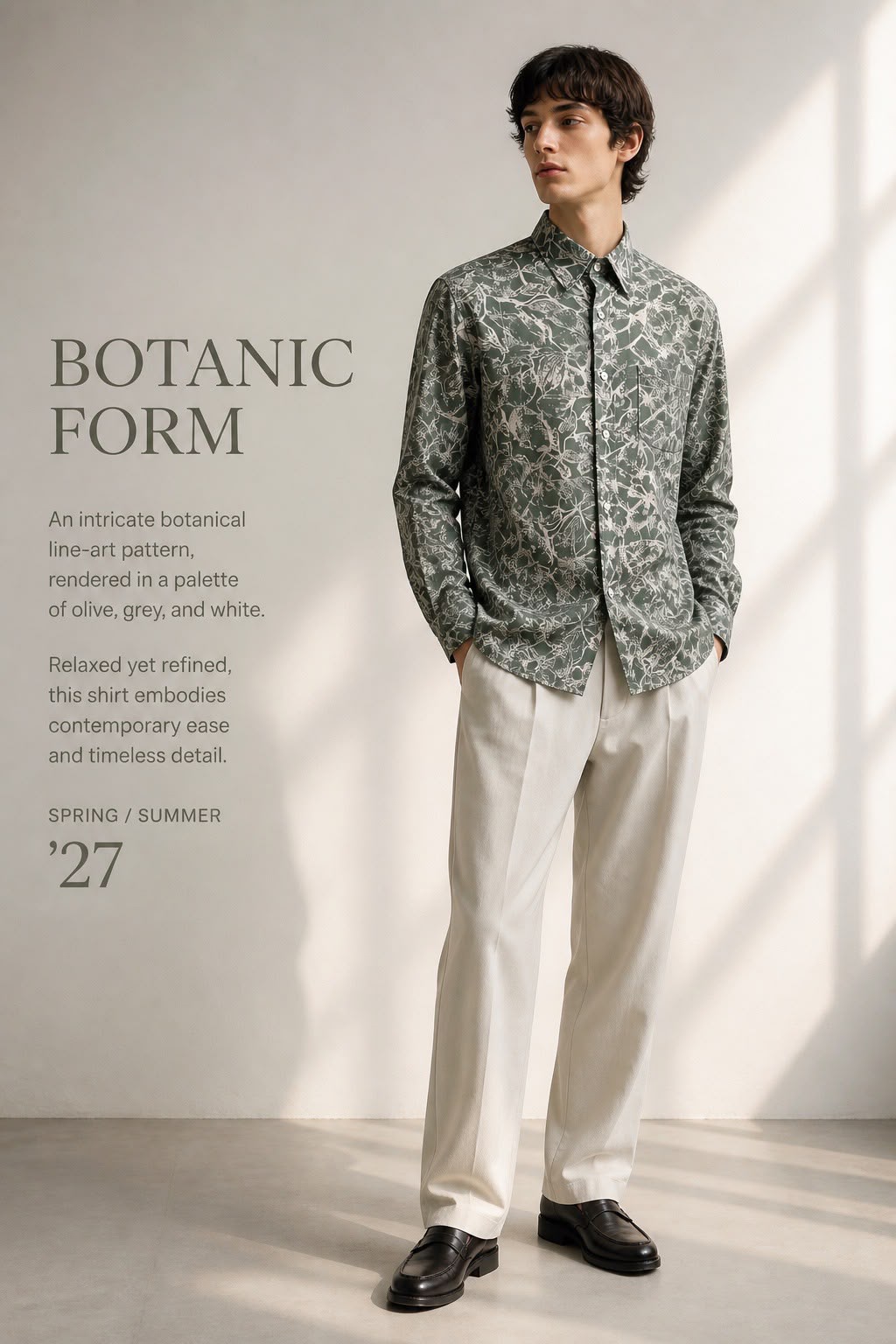 Antler Men’s Full Sleeve Cotton Printed Shirt