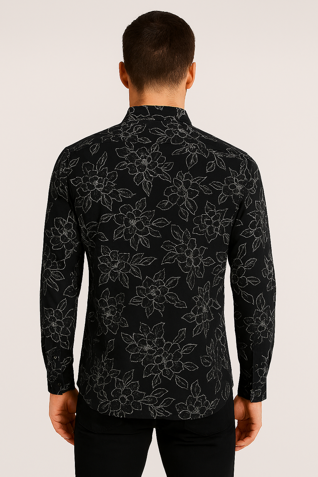Antler Monochrome Floral Print - Black Floral