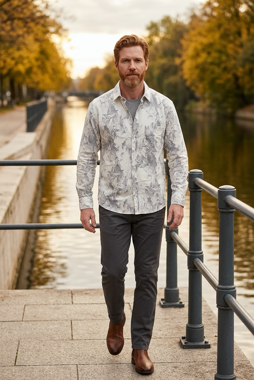 Bagoly Arbore Full‑Sleeve Cotton Shirt