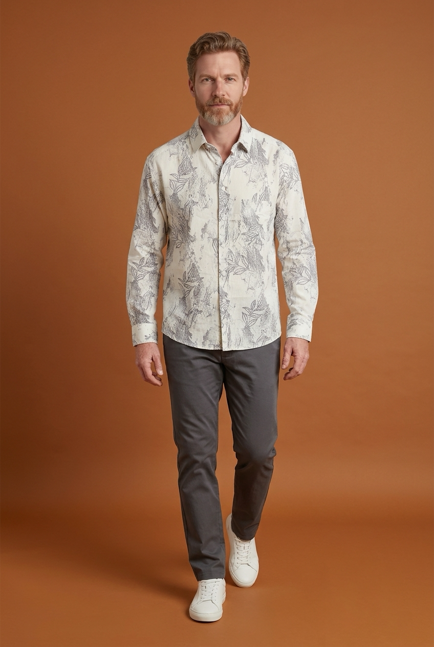 Bagoly Arbore Full‑Sleeve Cotton Shirt