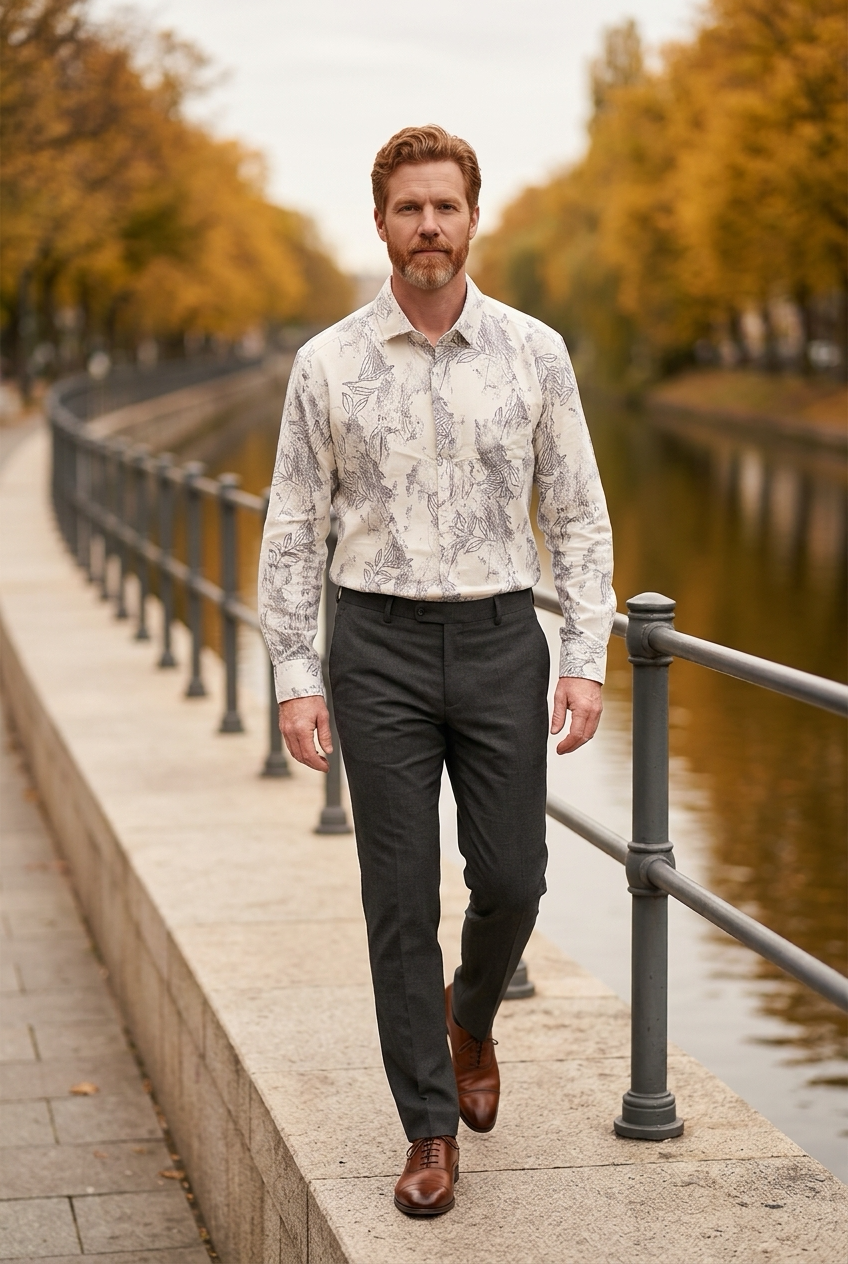 Bagoly Arbore Full‑Sleeve Cotton Shirt