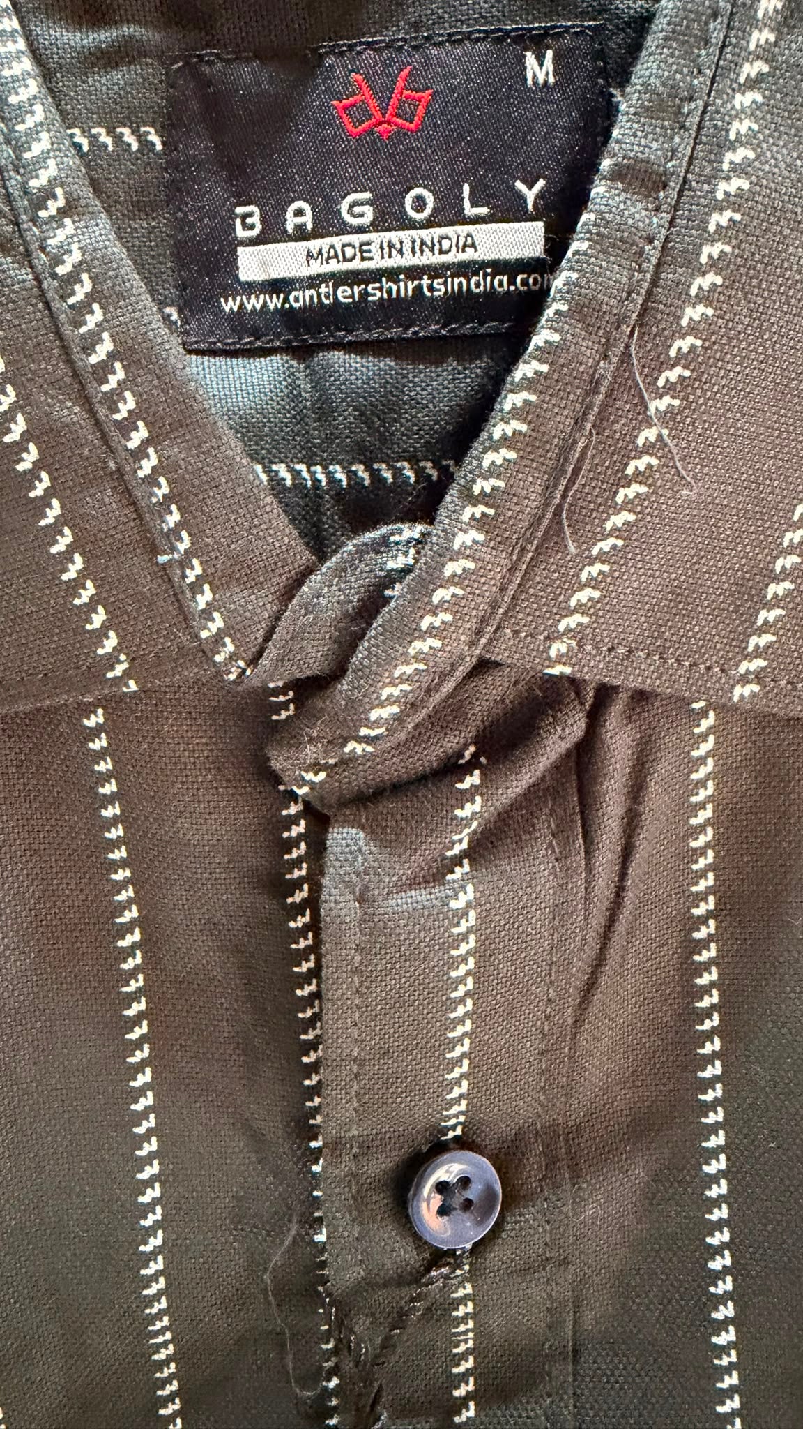 Bagoly Charcoal Pinstripe Shirt