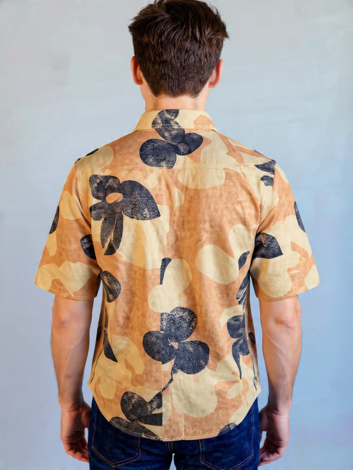 Bagoly Rustic Botanical Print Shirt
