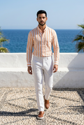 Bagoly Riviera Stripe Full‑Sleeve Shirt