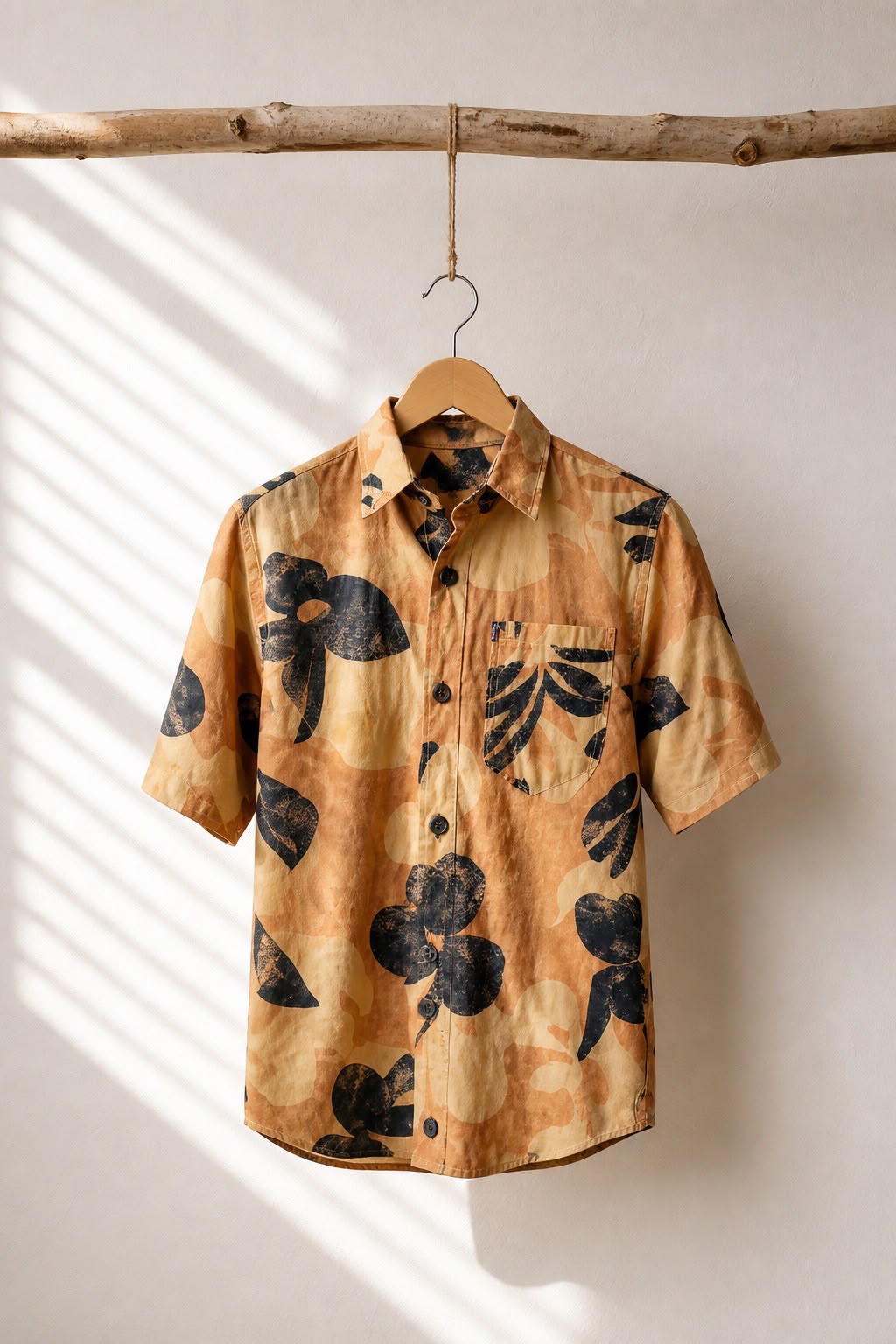 Bagoly Rustic Botanical Print Shirt
