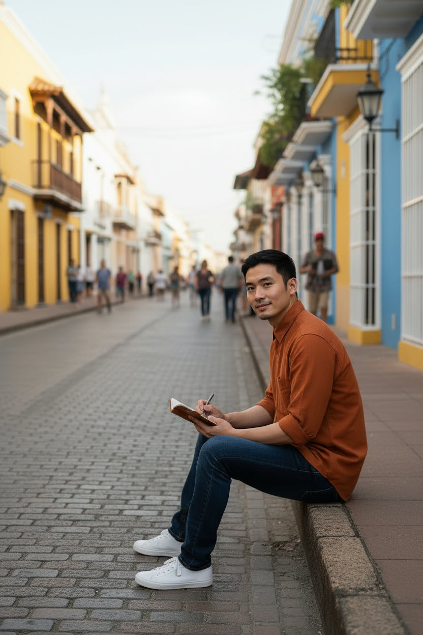 Antler Men’s Full Sleeve Shirt – Burnt Orange