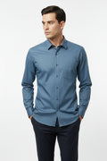 Antler Men’s Full Sleeve Shirt – Carolina Blue Premium Casual Shirt