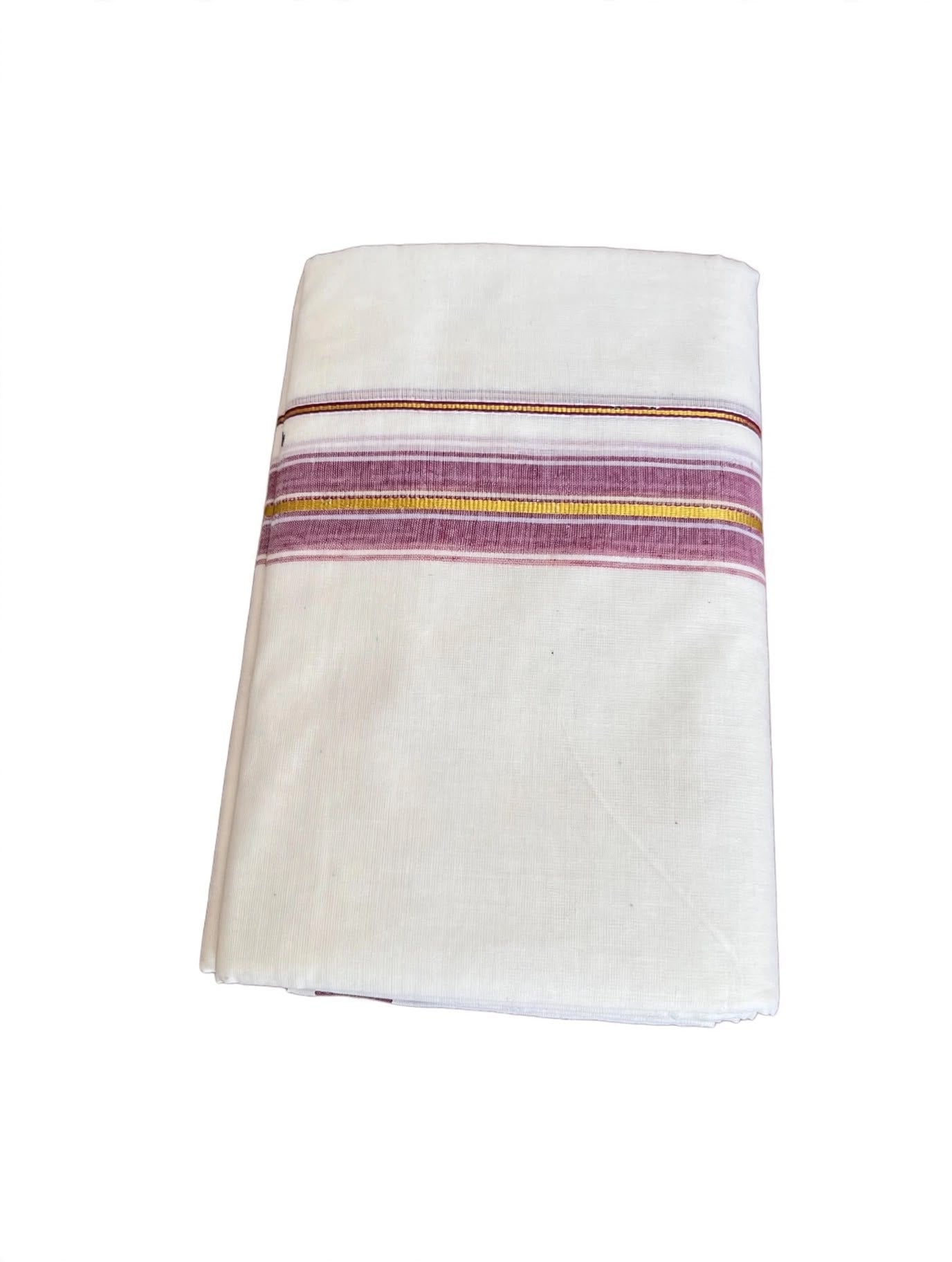Color Strip Dhoti with Kasavu Stripe