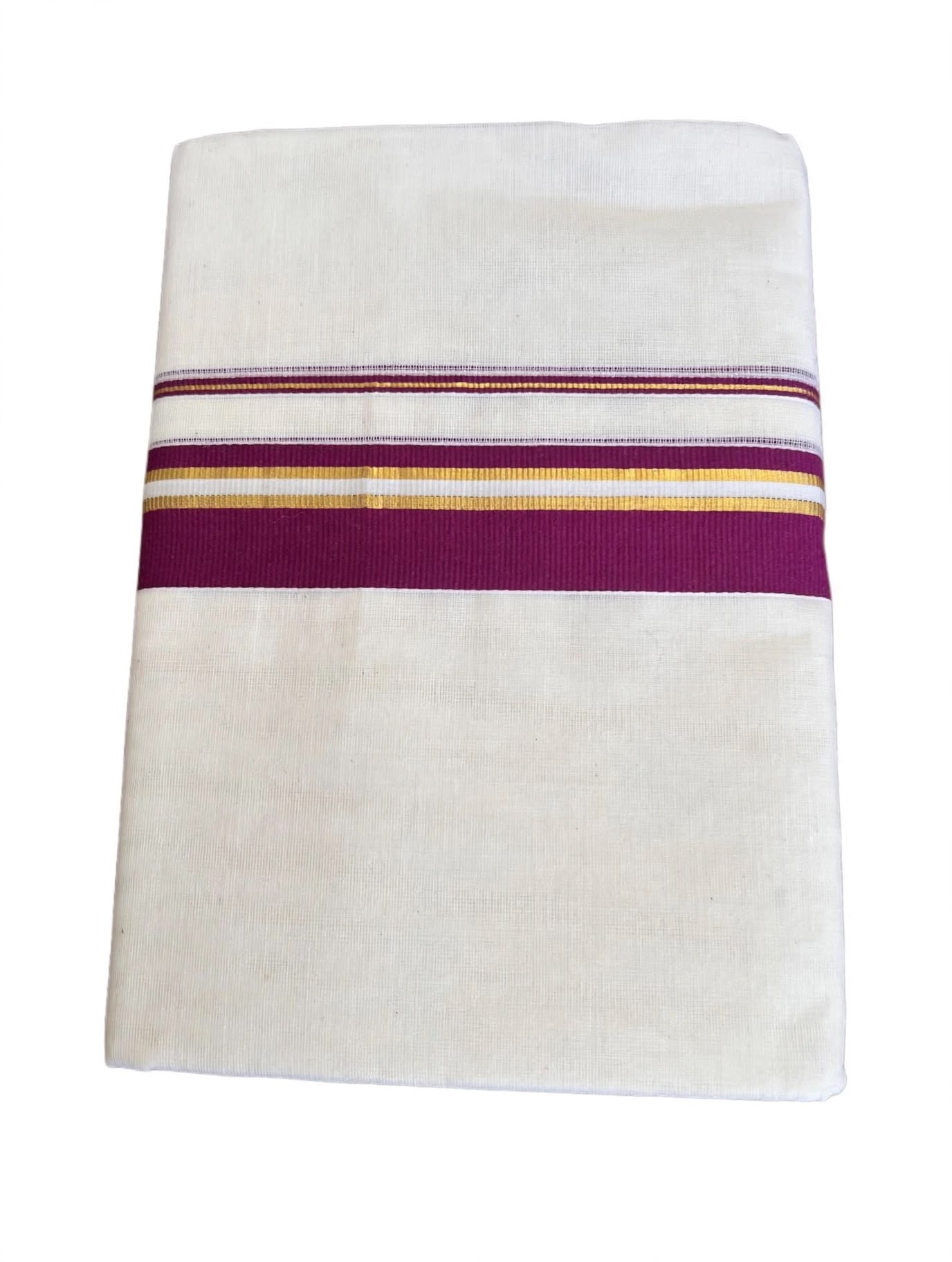 Color Strip Dhoti with Kasavu Stripe