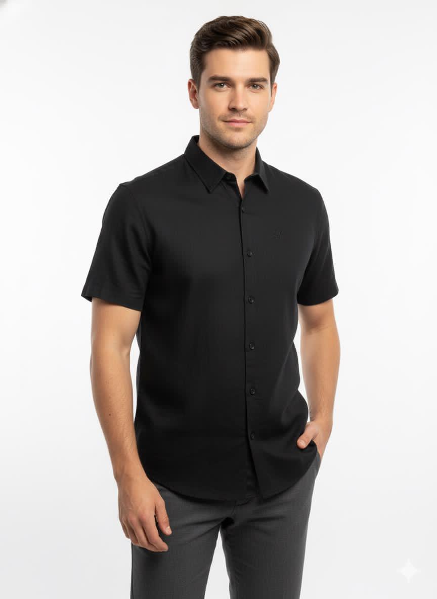 Figleaves Midnight Essential Short Sleeve Shirt