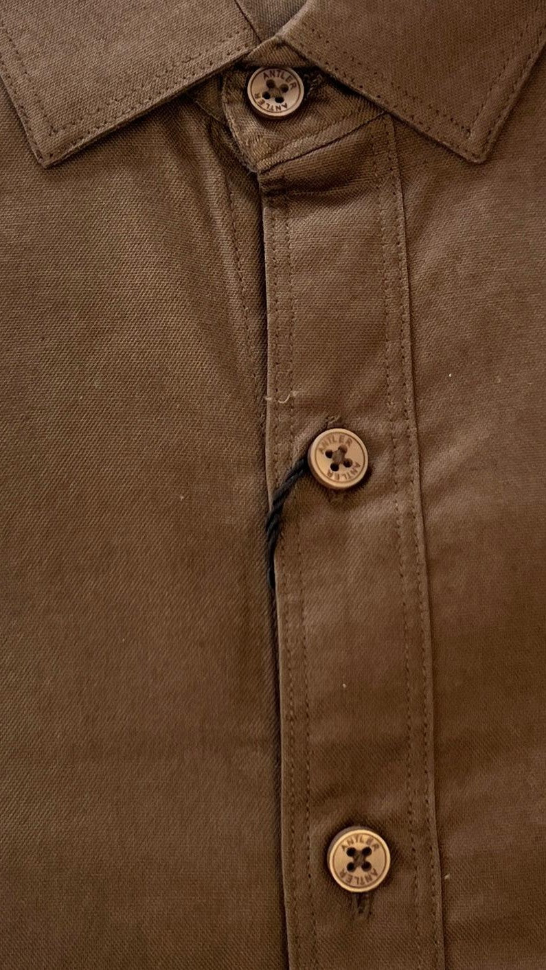 Antler Men’s Full Sleeve Shirt – Earthy Olive Premium Casual Shirt