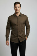Antler Men’s Full Sleeve Shirt – Earthy Olive Premium Casual Shirt