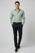 Antler Men’s Full Sleeve Shirt – Aqua Premium Casual Shirt