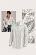 Antler Monaco Pinstripe White Shirt