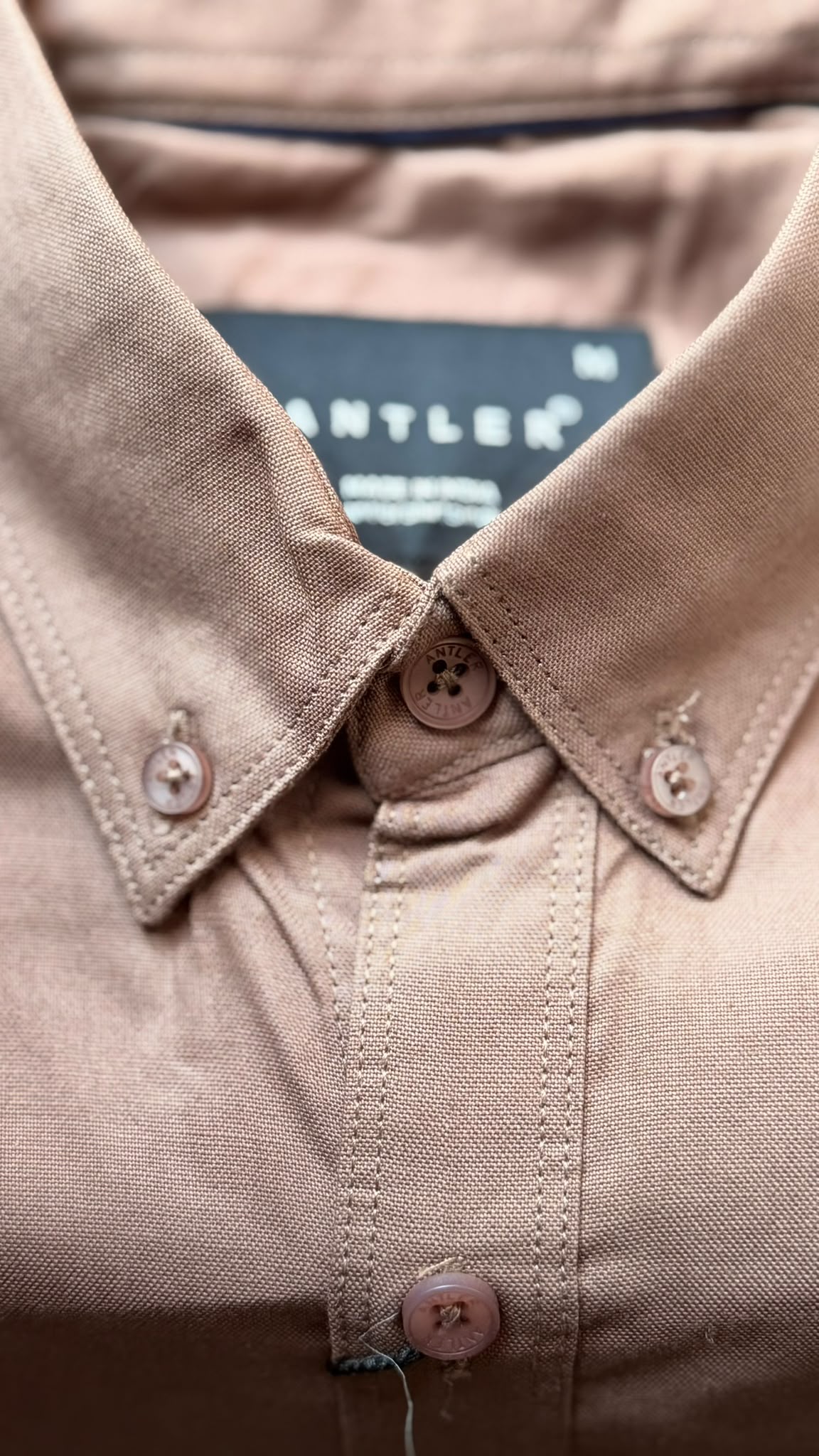 Antler Oxford Taupe Button-Down Shirt