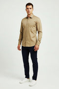 Antler Men’s Full Sleeve Shirt – Take Olive Premium Casual Shirt