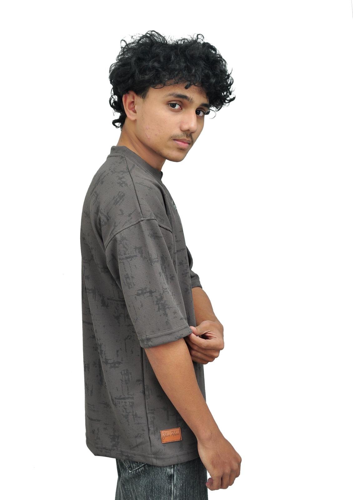 Texture Premium Tee - Charcoal Grey