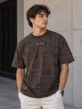 Texture Premium Tee - Rust Brown