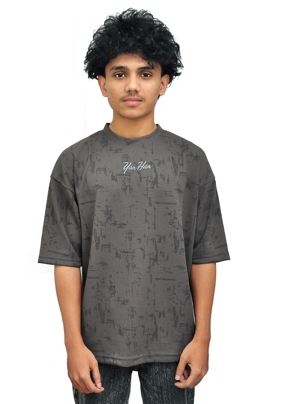 Texture Premium Tee - Charcoal Grey