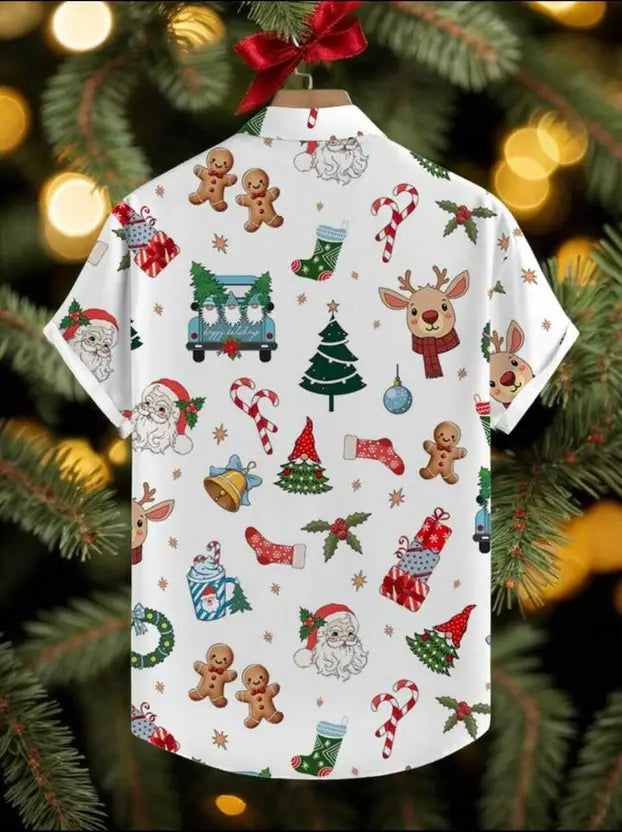 Festive Cheer Christmas Shirt - White