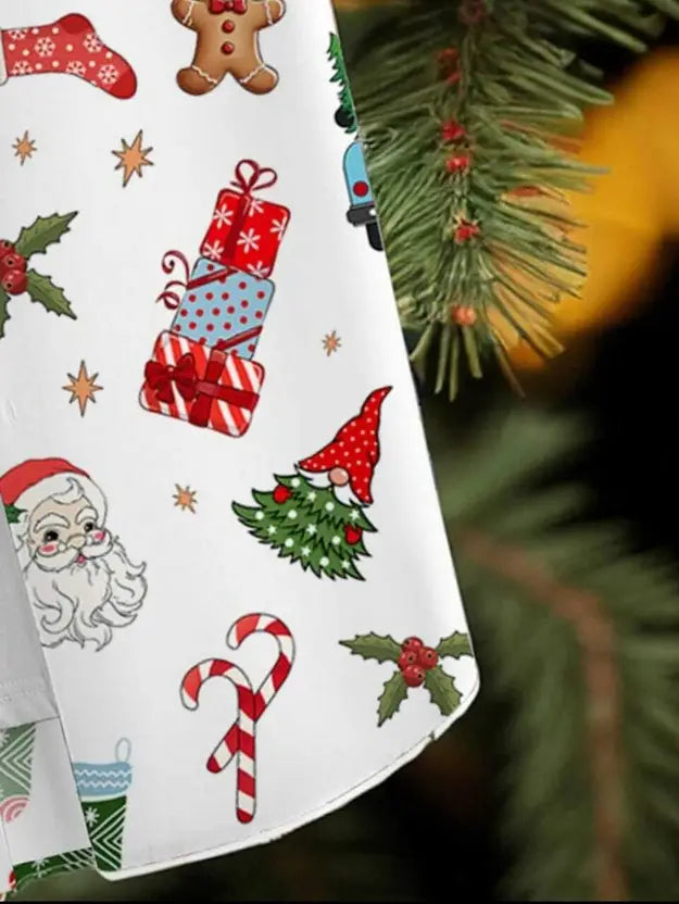 Festive Cheer Christmas Shirt - White