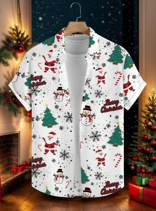 Festive Cheer Christmas Shirt - White