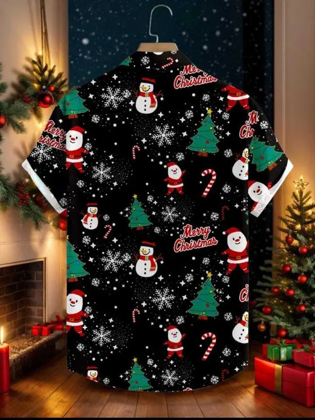 Festive Cheer Christmas Shirt - Black